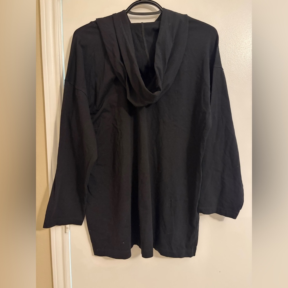 Eileen Fisher Black Top with Crew Neck - Picture 5 of 7